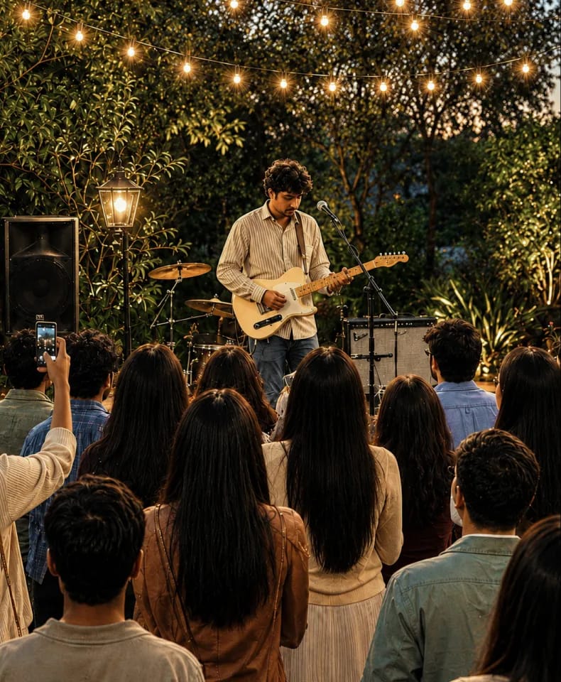 Live music social event hosted by Vyntra Club